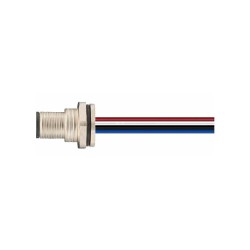Connecteur mâle M12, 4 pol., codage D IP67, 4A, non-blindé